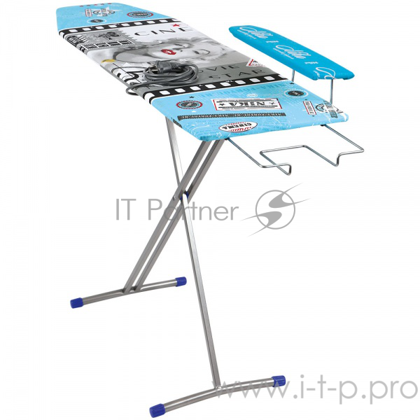 Доска гладильная НИКА 4, размер: 122,5/34,5, материал: фанера, выдвижная подставка под утюг