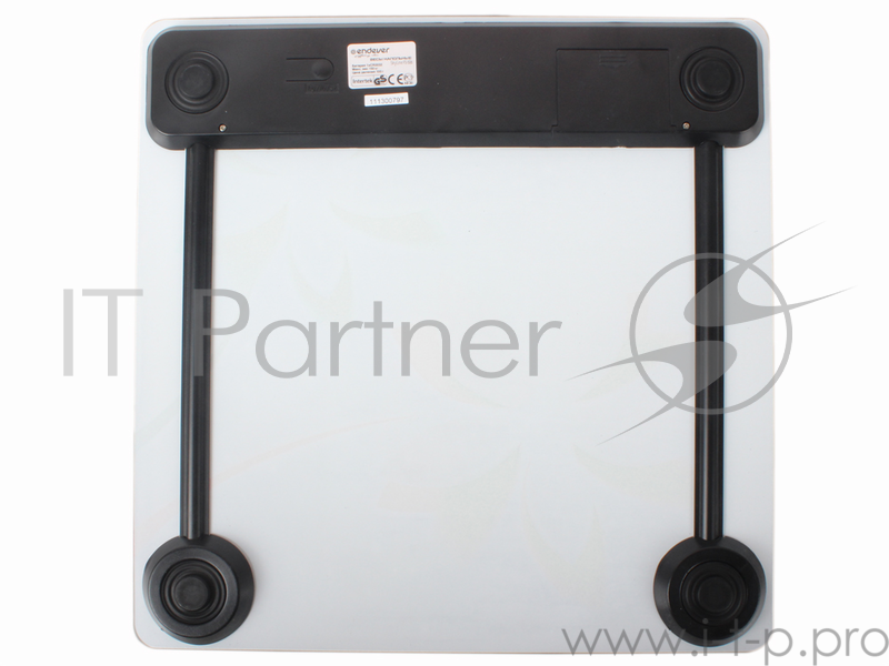 Электронные напольные весы Endever Skyline FS-506, стекло, LED-подсветка, белый с рисунком