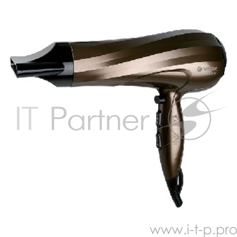 Фен VITEK VT-2298 BN Мощность 2400Вт. Количество режимов нагрева 2. Количество режимов интенсивности воздушного потока 3. Ионизация. Защита от перегрева. Насадка-диффузор. Насадка-концентратор. Петля для подвешивания. Подача холодного воздуха. Съемн