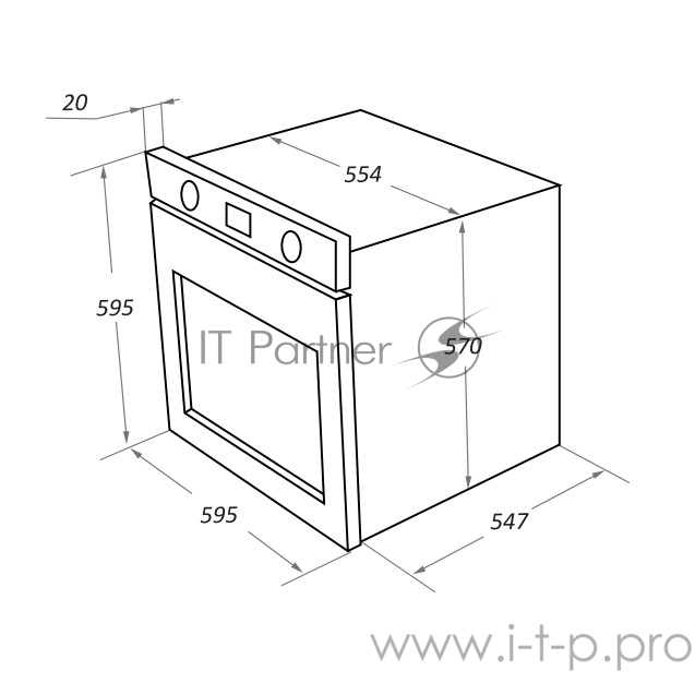 Шкаф духовой электрический MAUNFELD EOEM.589SB