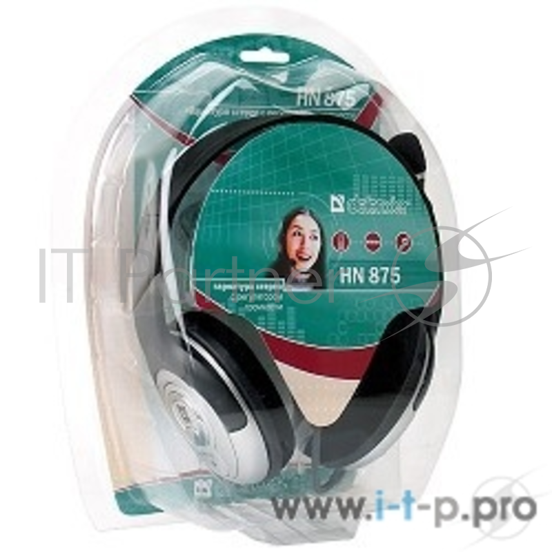 Гарнитура стерео Defender HN-875 Регулят. громк., 3м Кабель Defender