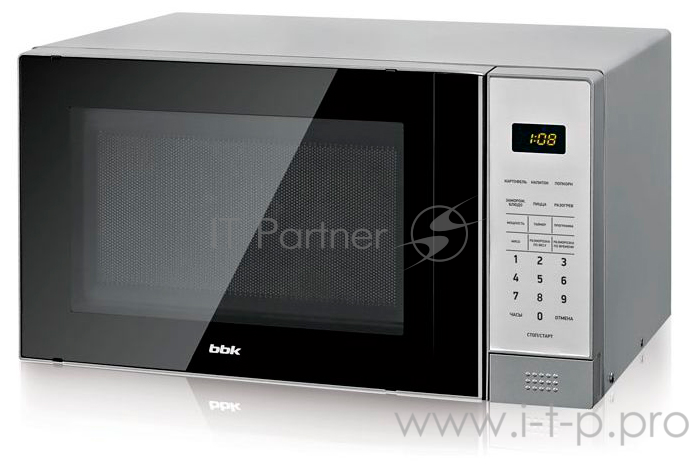 Микроволновые печи BBK BBK 20MWS-729S/BS (соло) черный/серебро
