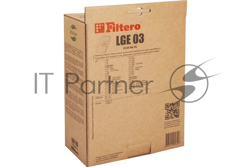 FILTERO LGE03 (10+фильтр) ECOLine XL (R) Комплект бумажных пылесборников