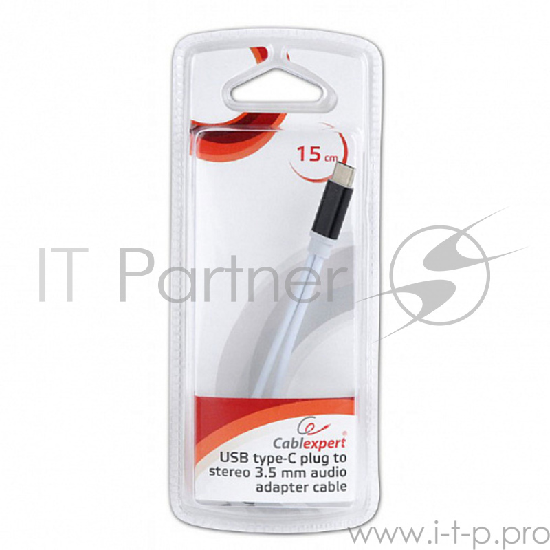 Переходник Cablexpert Переходник USB Type-C/Jack3.5 F+ Type-C F, черный, пакет (CCA-UC3.5F-02)