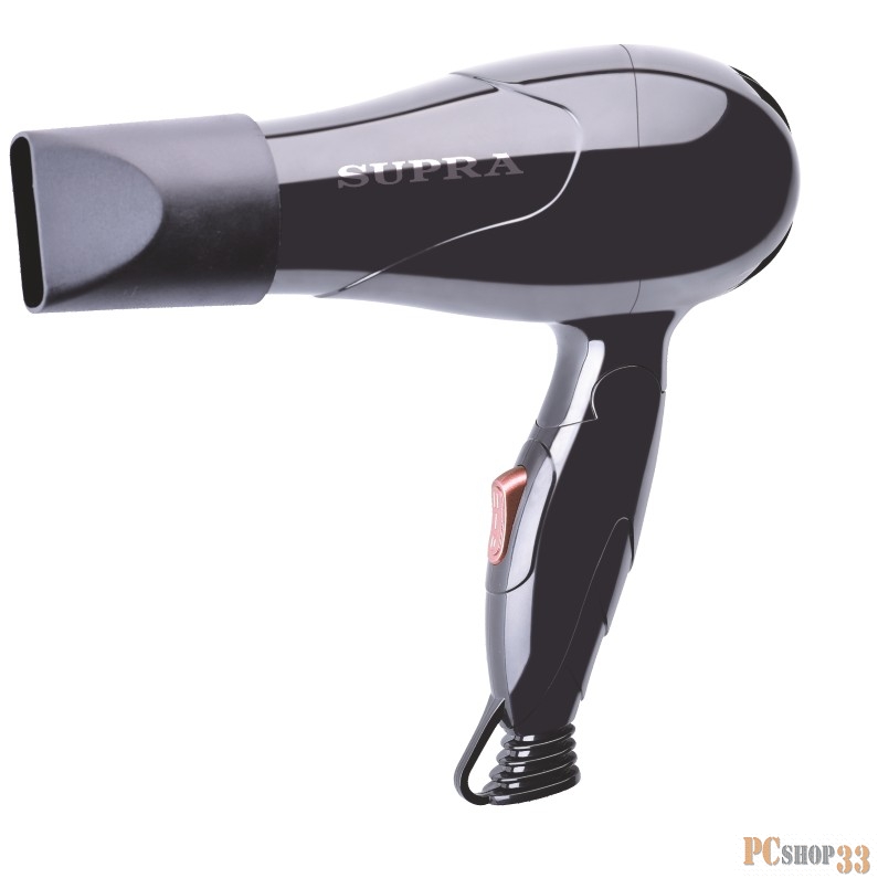 Фен Фен Supra PHS-1002S, 1000Вт, черный