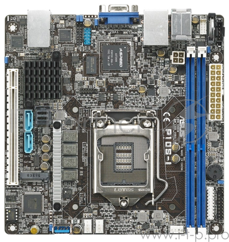 Материнская плата Asus P10S-I,SP XEON,C232,MINI-ITX,2DIMM, RTL {1}