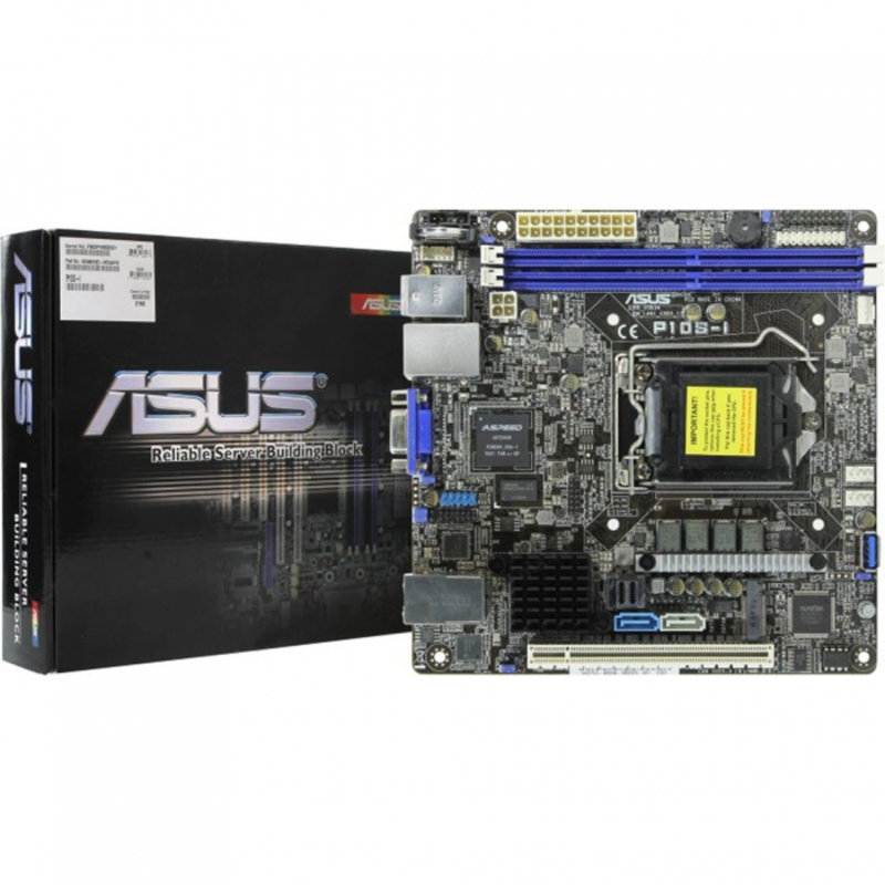 Материнская плата Asus P10S-I,SP XEON,C232,MINI-ITX,2DIMM, RTL {1}