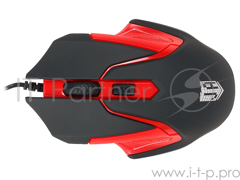 Проводная мышь Jet.A Comfort OM-U57 чёрно-красная (1000/1600dpi, 3 кнопки, USB)