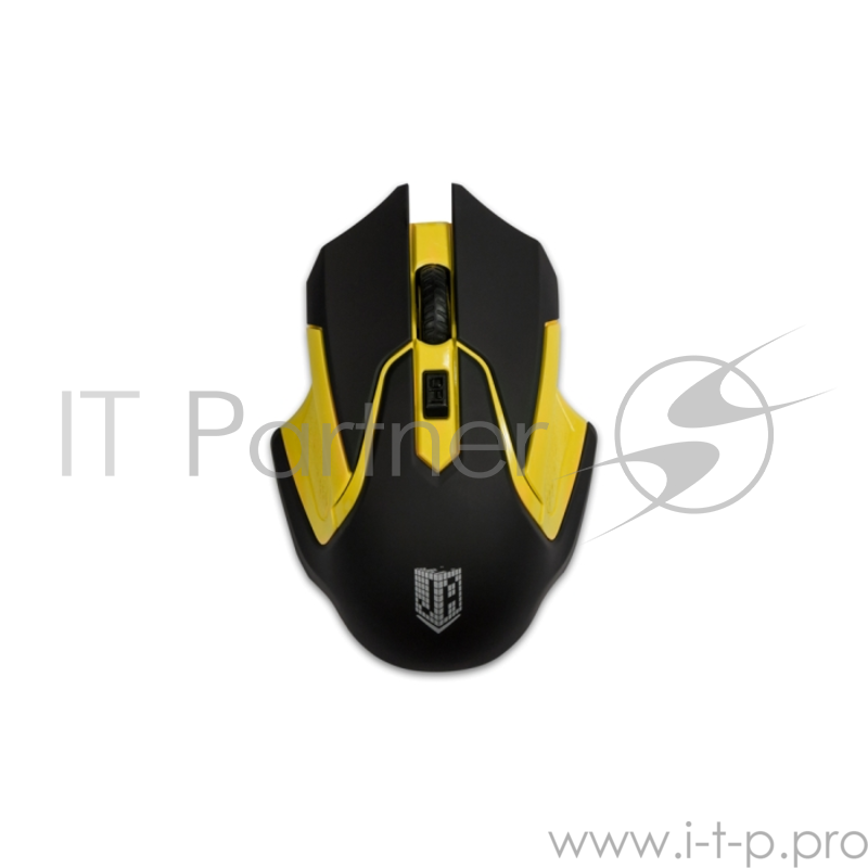 Беспроводная мышь Jet.A Comfort OM-U57G чёрно-жёлтая (800/1200/1600dpi, 3 кнопки, USB)