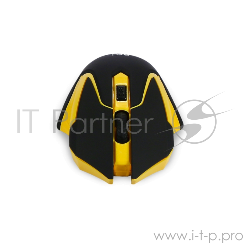 Беспроводная мышь Jet.A Comfort OM-U57G чёрно-жёлтая (800/1200/1600dpi, 3 кнопки, USB)