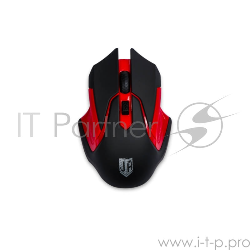 Беспроводная мышь Jet.A Comfort OM-U57G чёрно-красная (800/1200/1600dpi, 3 кнопки, USB)