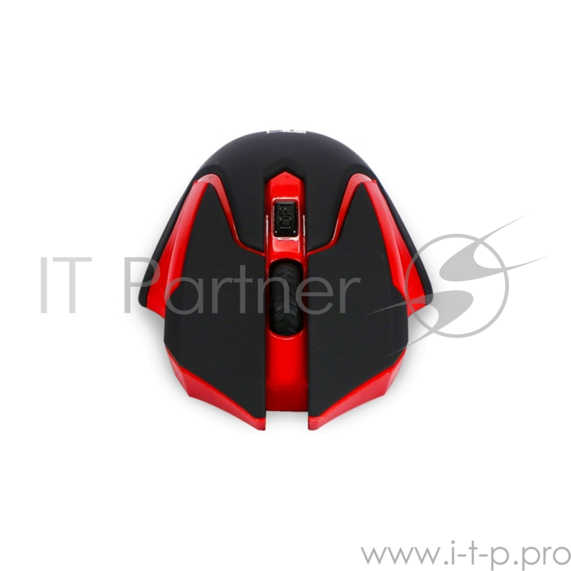 Беспроводная мышь Jet.A Comfort OM-U57G чёрно-красная (800/1200/1600dpi, 3 кнопки, USB)