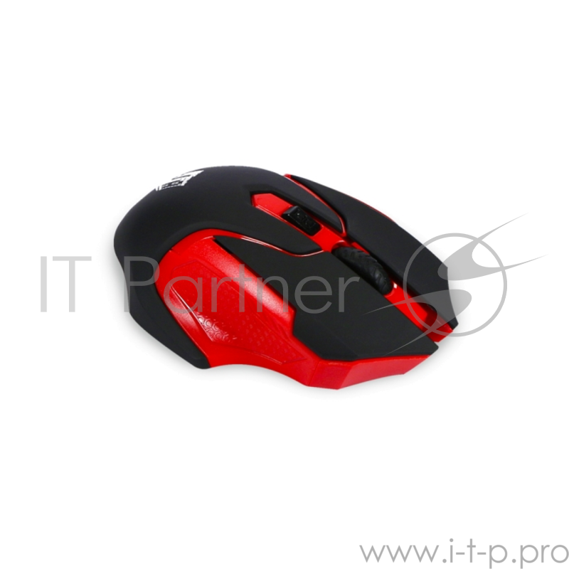 Беспроводная мышь Jet.A Comfort OM-U57G чёрно-красная (800/1200/1600dpi, 3 кнопки, USB)