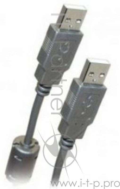 Кабель Belsis USB2.0 А вилка-USB А вилка с ф/фильтром, 1.8 м.