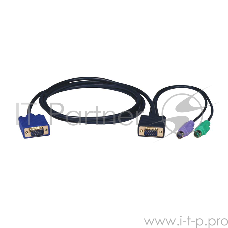 Кабель Tripp Lite PS/2 (3-in-1) Cable Kit for KVM Switch B004-008, 6-ft.