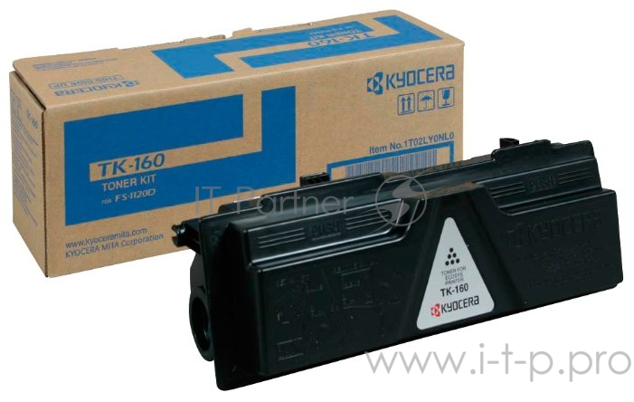 Тонер-картридж Kyocera TK-160 (1T02LY0NL0/1T02LY0NLC), Black черный, 2500 стр., для FS-1120D/FS-1120DN/P2035D/P203