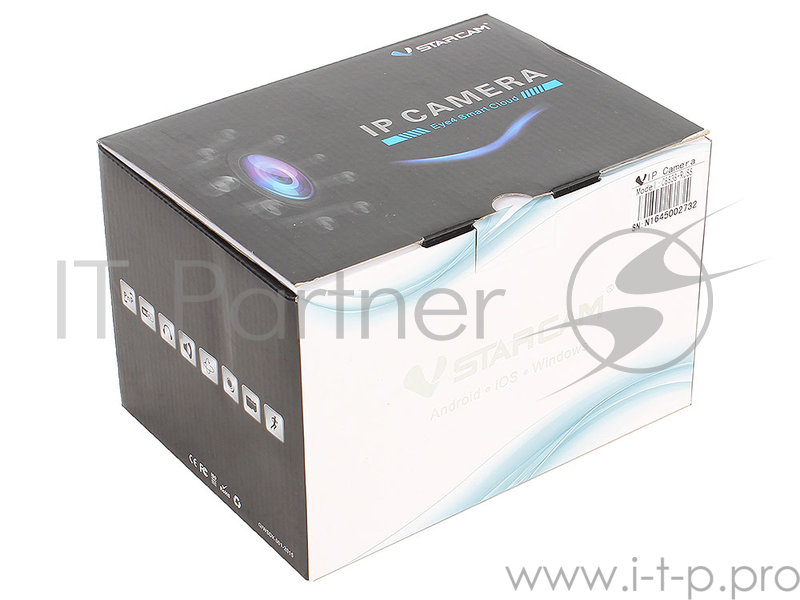 Камера VStarcam C8838WIP Беcпроводная IP-камера 1920x1080, 355°, DuplexAudio, P2P, 3.6mm, 0.8Lx., MicroSD