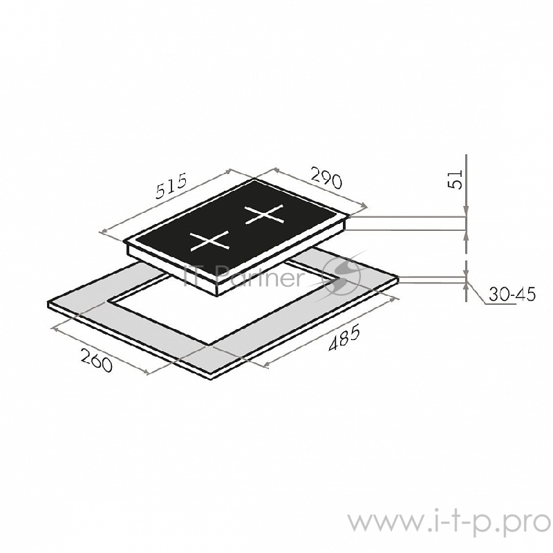 Газовая панель MAUNFELD EGHG.31.33CW/G