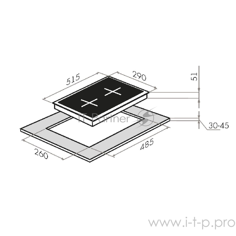 Газовая панель MAUNFELD EGHG.32.2CB/G