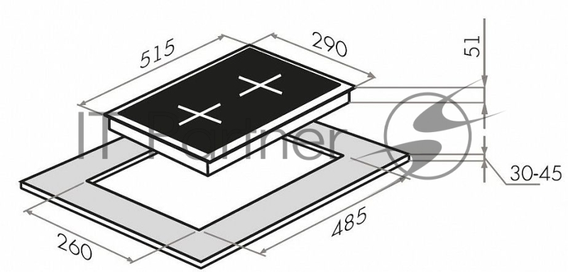 Газовая панель MAUNFELD EGHG.32.2CW/G