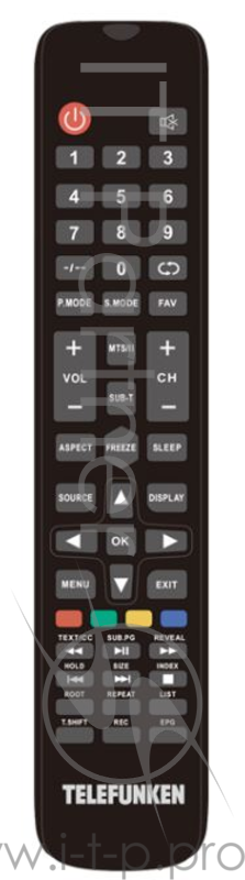 Телевизор LED Telefunken 21.5 TF-LED22S30T2 черный/FULL HD/50Hz/DVB-T/DVB-T2/DVB-C/USB (RUS)