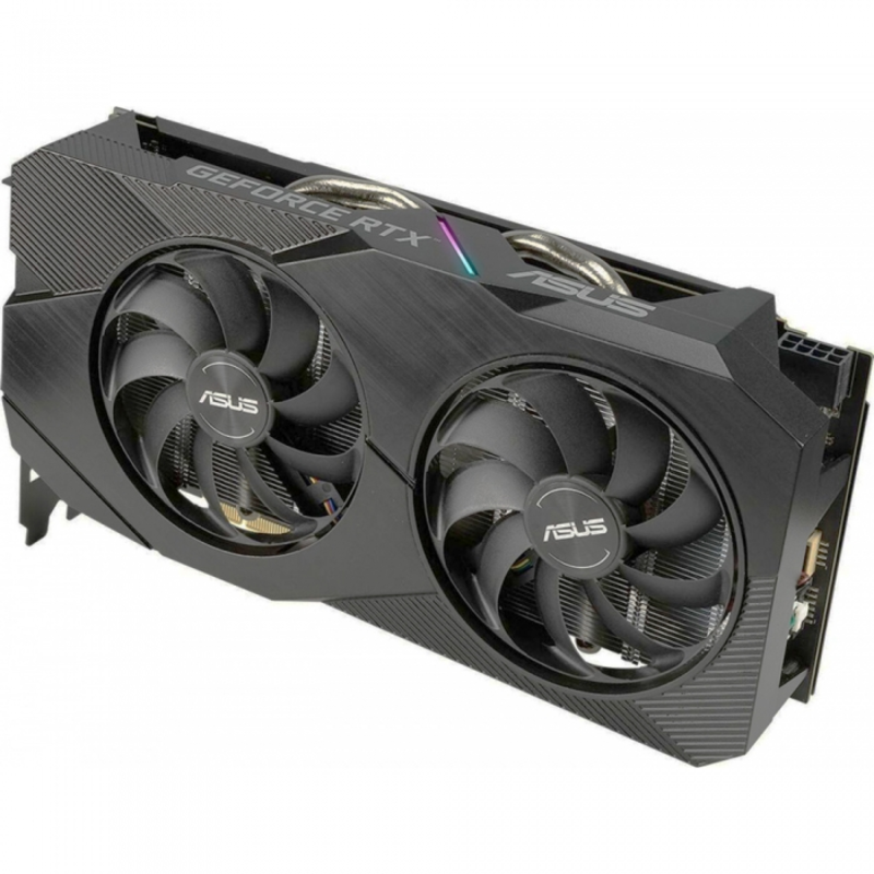 Видеокарта Asus PCI-E DUAL-GTX1660TI-A6G-EVO nVidia GeForce GTX 1660TI 6144Mb 192bit GDDR6 1500/12002 DVIx1/HDMIx2/DPx1/HDCP Ret