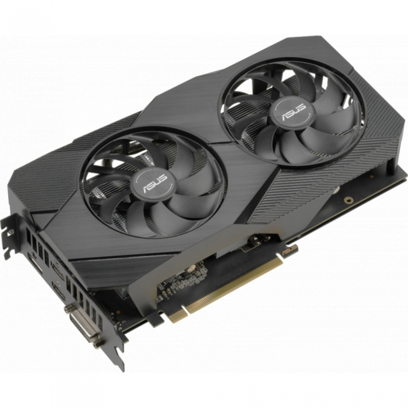 Видеокарта Asus PCI-E DUAL-GTX1660TI-A6G-EVO nVidia GeForce GTX 1660TI 6144Mb 192bit GDDR6 1500/12002 DVIx1/HDMIx2/DPx1/HDCP Ret