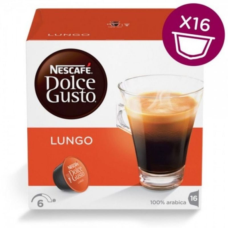 Капсулы для кофемашин капсульного типа Krups NESCAFE Dolce Gusto CaffeLungo (упак.:16шт)