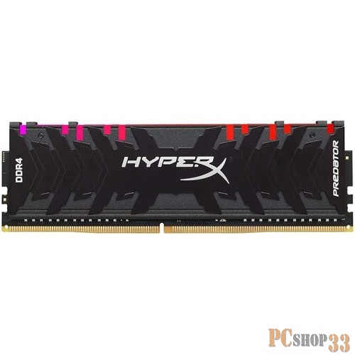 Модуль памяти Kingston XMP HyperX Predator RGB DDR 4 DIMM 64Gb PC25600, 3200Mhz, Kingston XMP HyperX Predator RGB CL16 (Kit of 4) (HX432C16PB3AK4/64) (retail)
