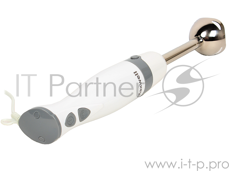 Блендер Maxwell MW-1169 (W) (700 Вт, пластиковый корпус, 2 скорости, чоппер 650 мл)