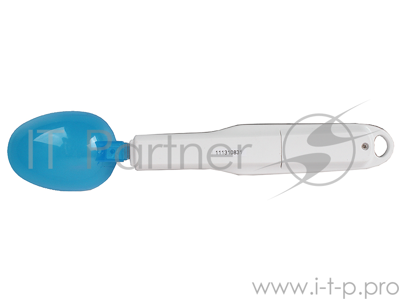 Электронные весы-ложка Endever Skyline KS-510S, стальная ручка, съемная мерная ложка из пищевого пластика, синяя LED-подсветка, max-0,3кг