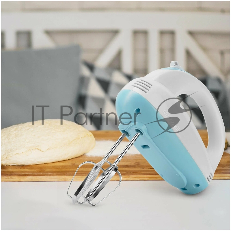 1360-MW(W) Миксер Maxwell Мощность 300 Вт.5 скорост. режимов.Номинальная потребляемая мощность 120 В