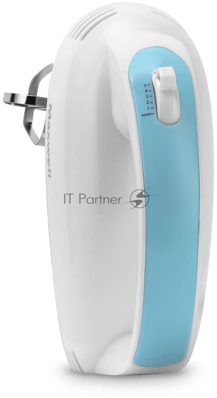 1360-MW(W) Миксер Maxwell Мощность 300 Вт.5 скорост. режимов.Номинальная потребляемая мощность 120 В