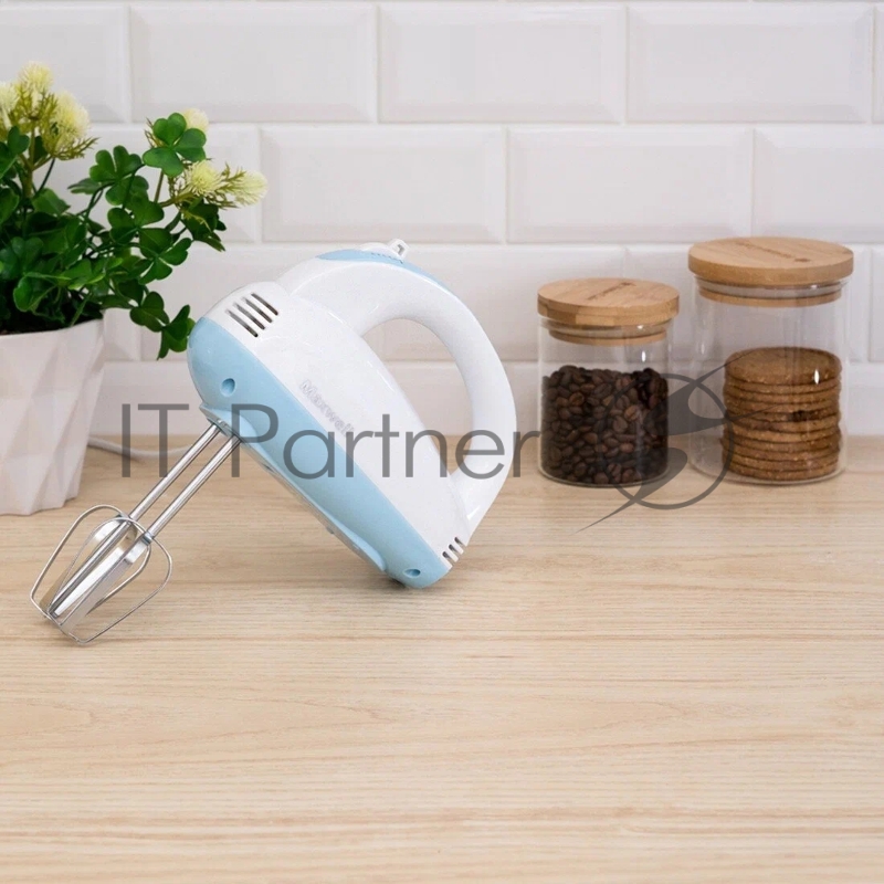 1360-MW(W) Миксер Maxwell Мощность 300 Вт.5 скорост. режимов.Номинальная потребляемая мощность 120 В