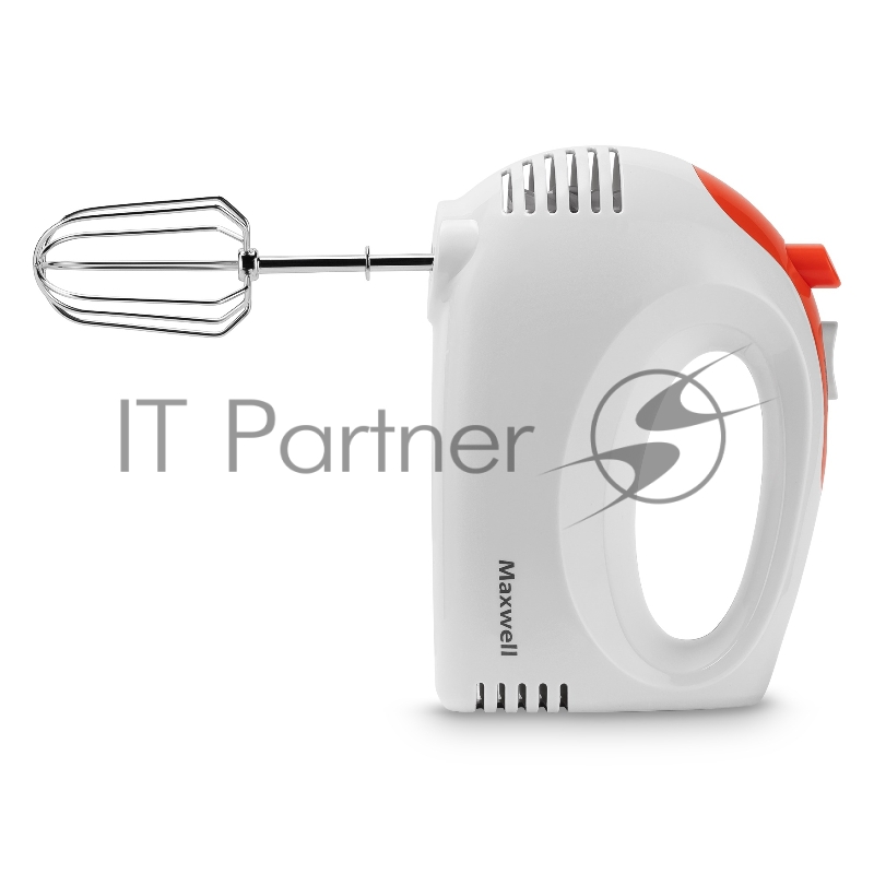 1358-MW(W) Миксер Maxwell Мощность 300 Вт.5 скоростных режимов.Кнопка высвобождения насадок.