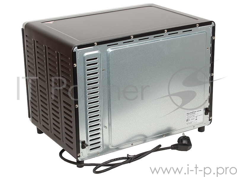 Мини-печь Maxwell MW-1851 (BK) (1600 Вт. Объем камеры 30 л. Металлический корпус. Механическое управление)