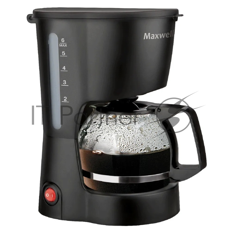 Кофеварка MAXWELL MW-1657(BK) 600Вт колбы: 0.6мл 4-6 чашек
