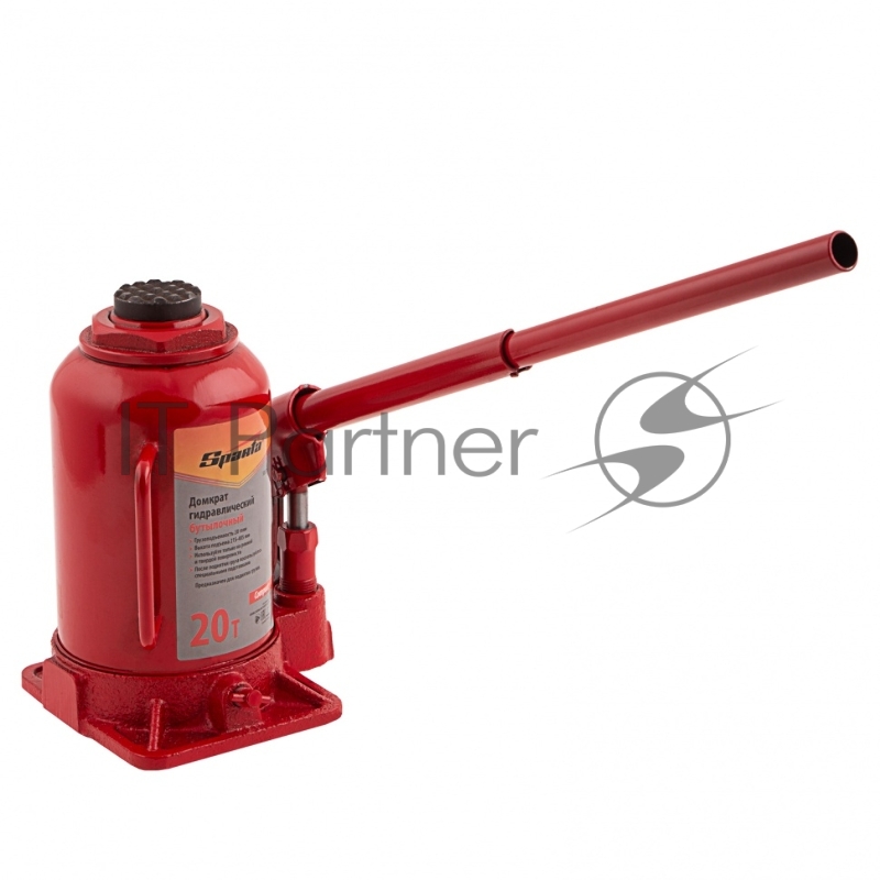 Домкрат SPARTA 50338 гидравлический бутылочный 20 тонн h подъема 215-405мм compact