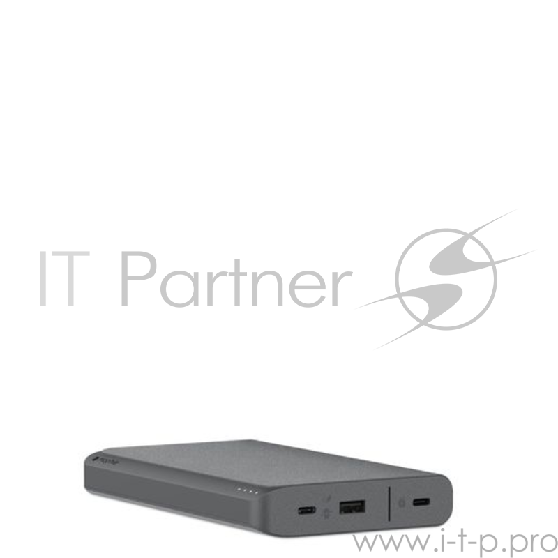 Внешний портативный аккумулятор Mophie Powerstation USB-C 3XL. Емкость аккумулятора 26000 МаЧ. Цвет: серый.
