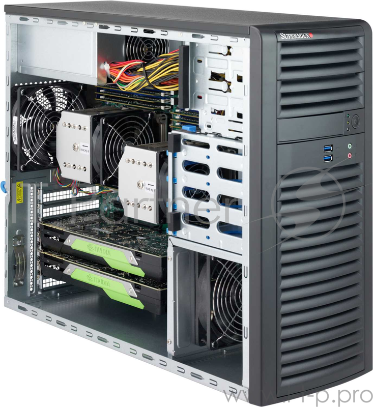 Корпус компьютерный Supermicro Black SC732D3 Desktop Chassis w/ 1200W