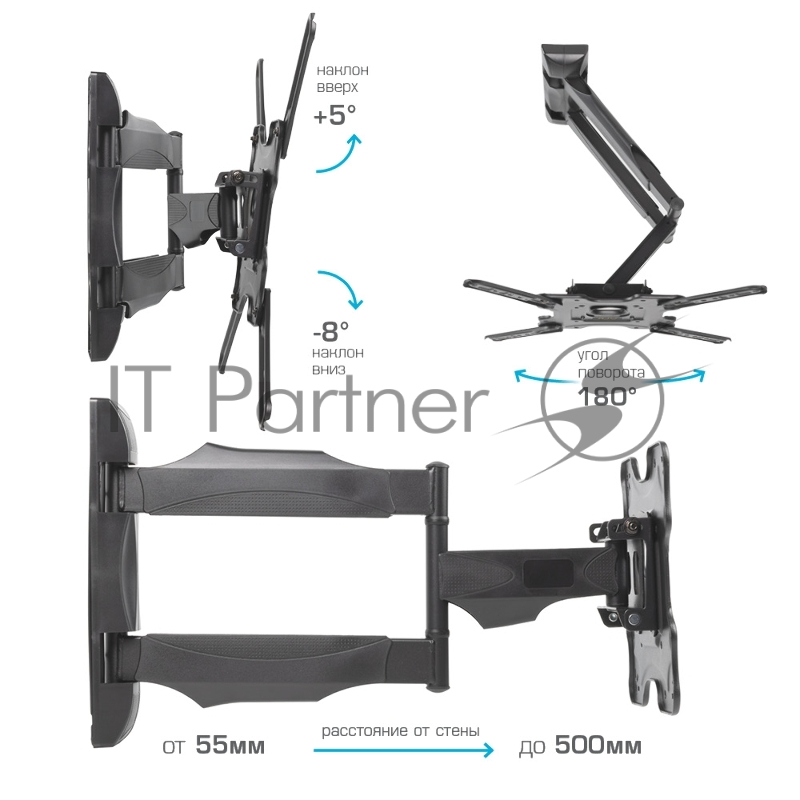 Кронштейн для LED/LCD телевизоров VLK TRENTO-11 black