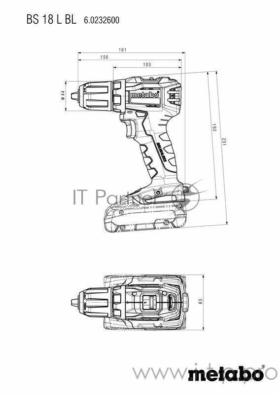 Metabo BS 18 L BL Акк.шпв.2х4.0 LiHD,кейс 602326800