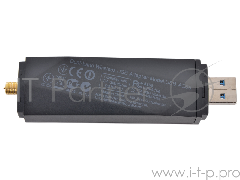 Сетевое оборудование ASUS USB-AC56 RTL Dual-Band Wireless USB Adapter (802.11a / b / g / n / ac, 867Mbps, USB3.0)