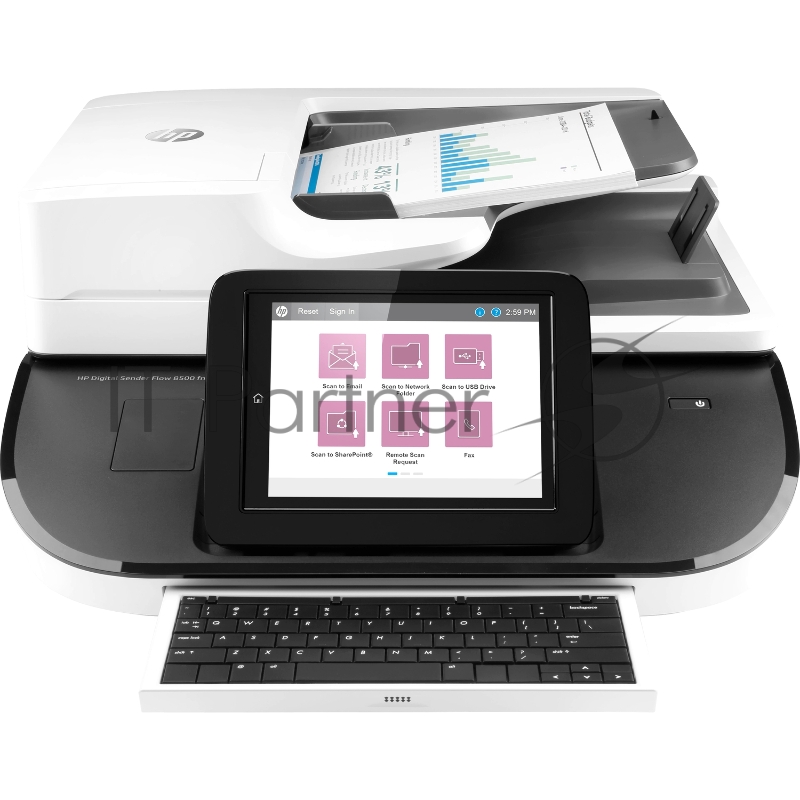 HP Digital Sender Flow 8500 fn2 Document Capture Workstation (A4,100ppm,600x600 dpi,24 bit, USB, LAN