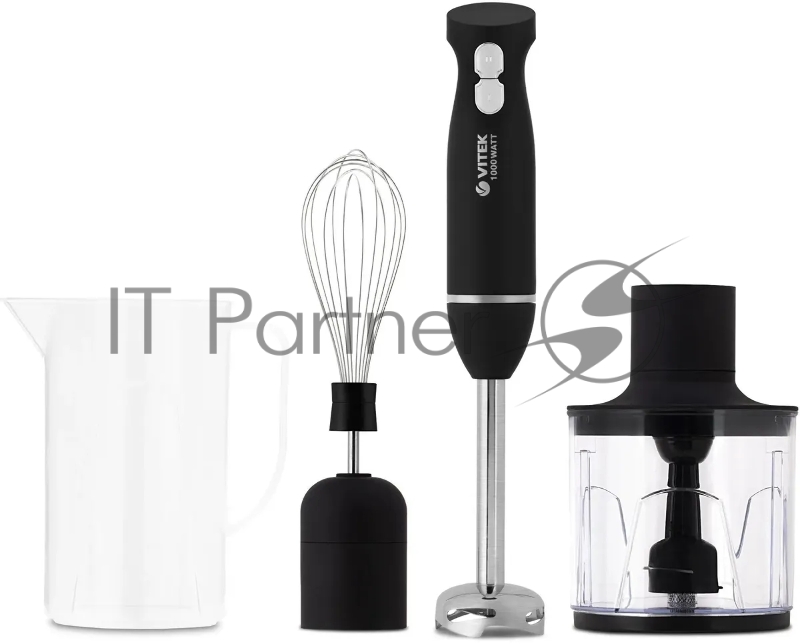 8527-VT(BK) Блендерный набор VITEK Максимальная мощность 1000 Вт. 1 скоростной режим.