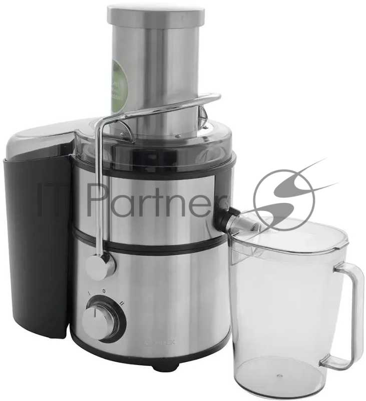 3668-VT(ST) Соковыжималка VITEK Максимальная мощность 1500 Вт. 2 скоростных режима.