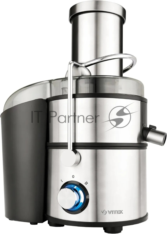 3668-VT(ST) Соковыжималка VITEK Максимальная мощность 1500 Вт. 2 скоростных режима.
