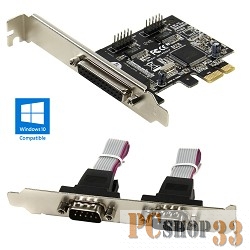 Контроллер ORIENT XWT-PE2S1PV2 OEM {PCI-E 2xRS232, 1xIEEE1284}