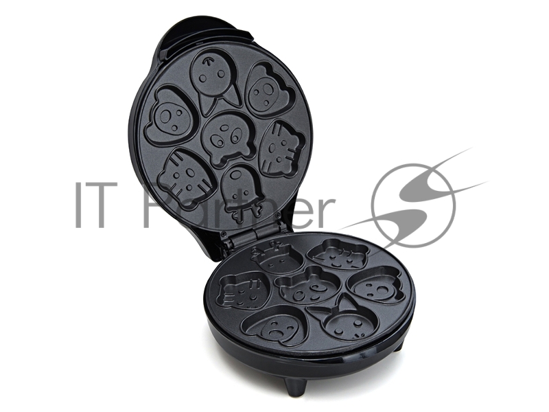 KITFORT КТ-1619 Вафельница Мощность 640 Вт. Размер: 205 х 255 x 115 мм. Длина шнура 70 см. Вес нетто 1,5 кг. Электрическая вафельница для детских вафель КТ-1619 поможет испечь вафли или печенье для детей в виде фигурок животных. Она оснащена световым