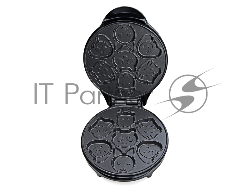 KITFORT КТ-1619 Вафельница Мощность 640 Вт. Размер: 205 х 255 x 115 мм. Длина шнура 70 см. Вес нетто 1,5 кг. Электрическая вафельница для детских вафель КТ-1619 поможет испечь вафли или печенье для детей в виде фигурок животных. Она оснащена световым